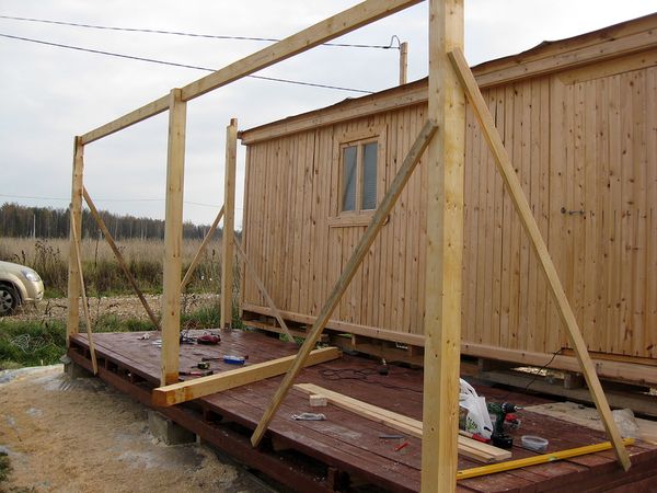 How to attach a veranda to the house with your own hands: an extension of an open, closed structure for a summer residence according to step-by-step instructions