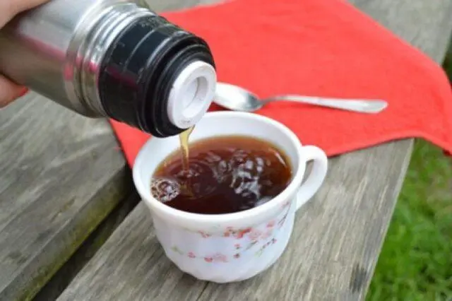 How to brew and drink dried rose hips in a thermos