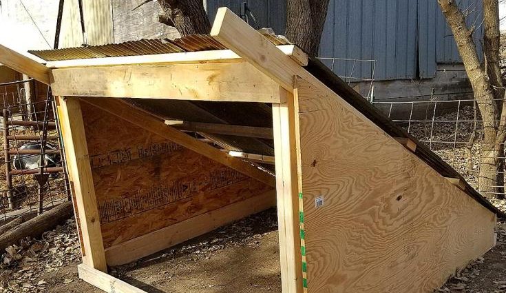 How to build a do-it-yourself pig shed 