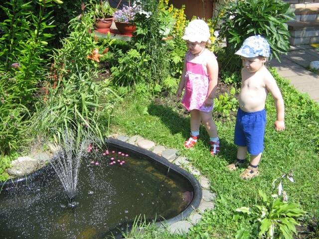 How to build a fountain in the country with your own hands 