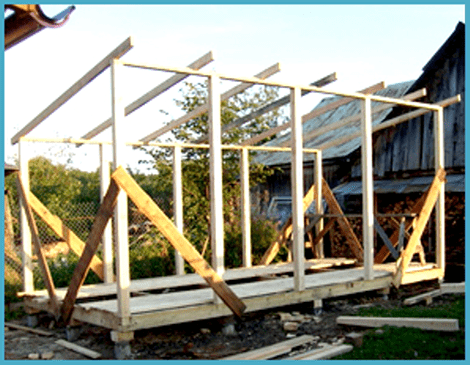 How to build a shed roof 