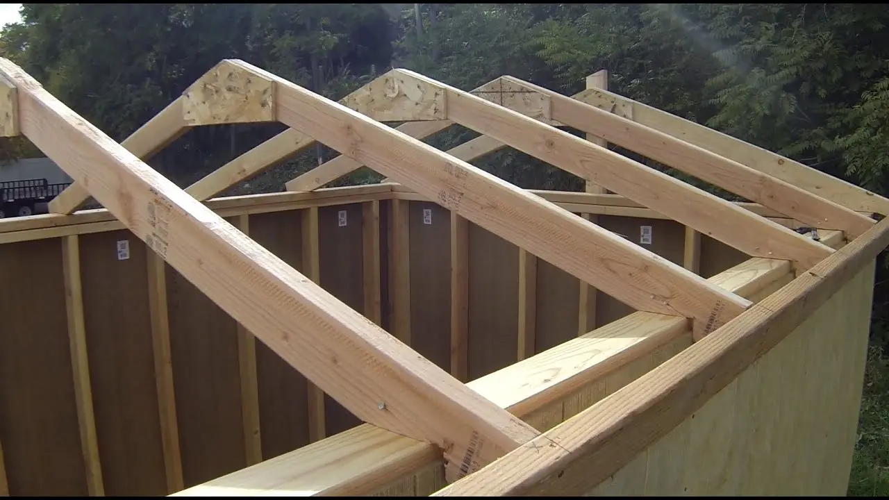 How to build a shed roof 