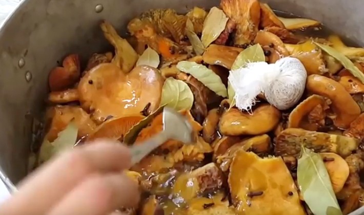 How to close mushrooms in a cold and hot way