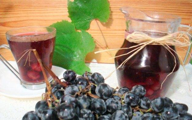 How to cook compote from Isabella grapes