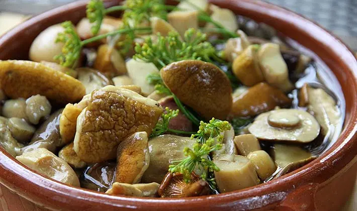 How to cook pickled porcini mushrooms