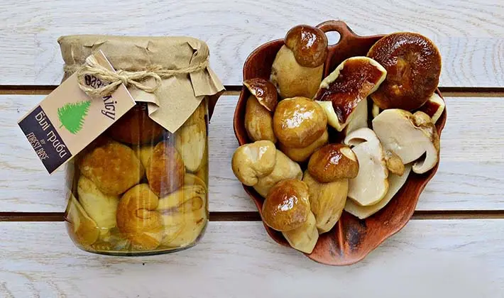 How to cook pickled porcini mushrooms