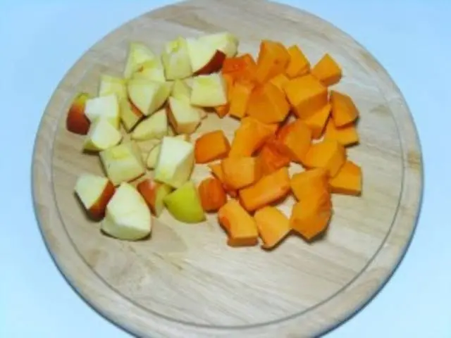 How to cook pumpkin compote with apples 