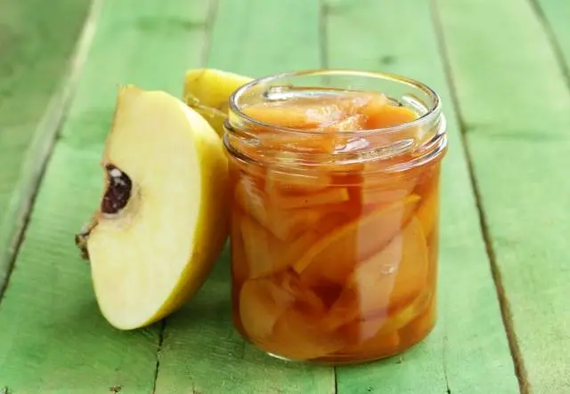 How to cook quince jam with slices 