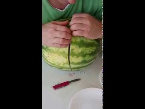 How to determine the ripeness of a watermelon by the leg, by the sound