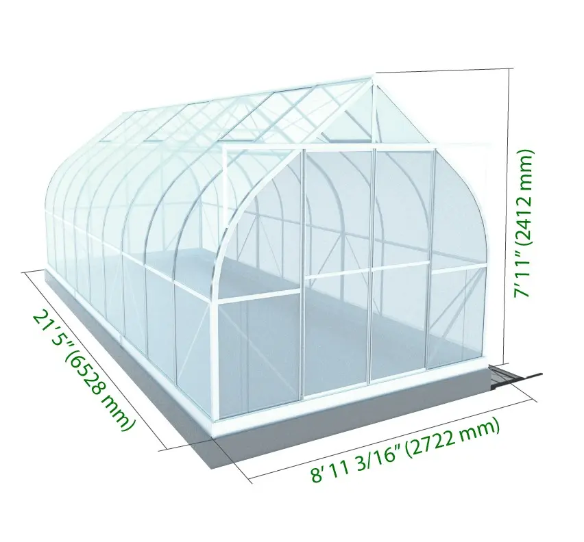 How to equip a polycarbonate greenhouse inside yourself