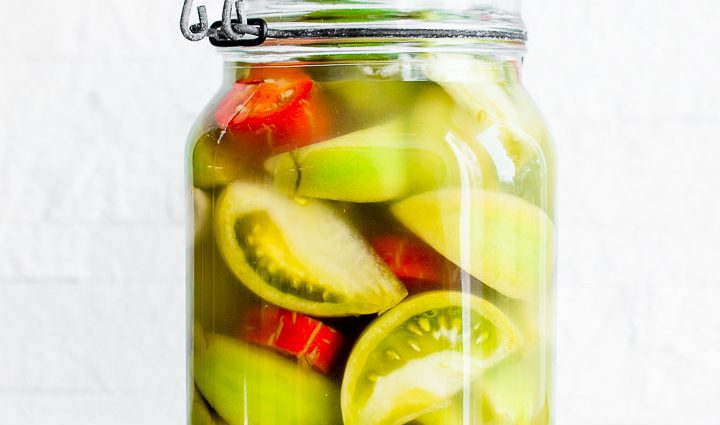 How to ferment green tomatoes in jars