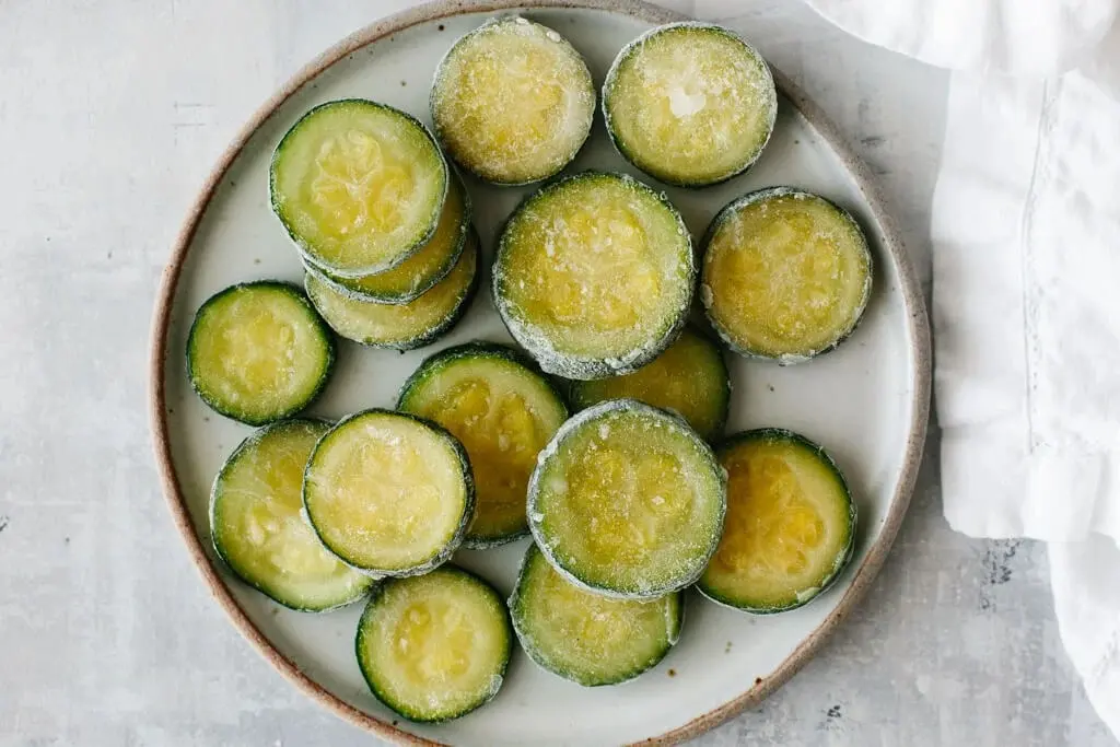 How to freeze zucchini for feeding 