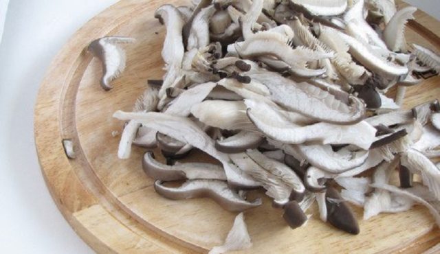 How to fry oyster mushrooms with onions in a pan