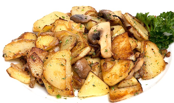 How to fry porcini mushrooms with potatoes