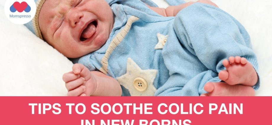 How to help a newborn baby during colic?