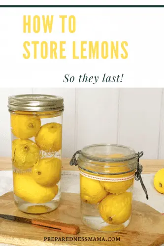 How to keep lemons fresh