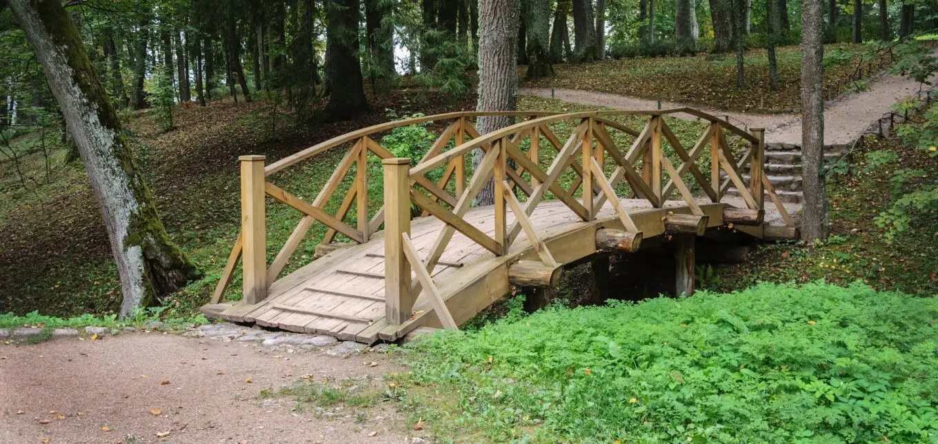 How to make a bridge in the country with your own hands