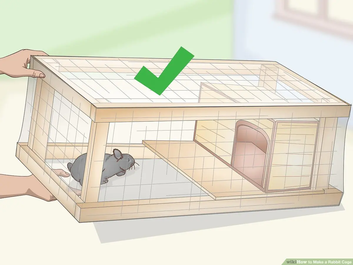 How to make a bunk cage for rabbits + drawing