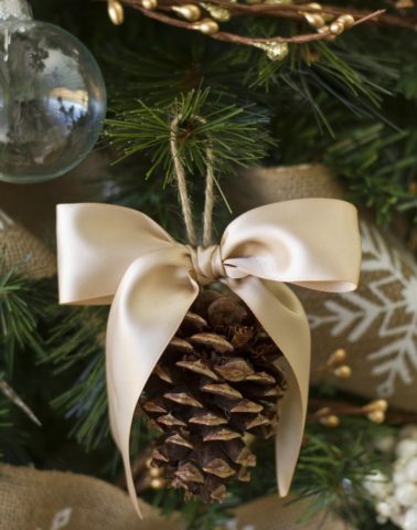 How to make a Christmas toy from cones with your own hands