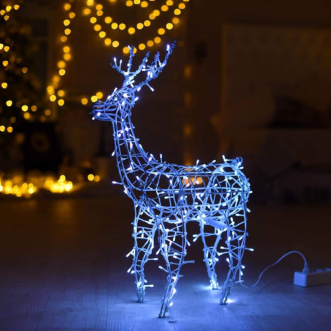 How to make a deer from wire and a garland with your own hands