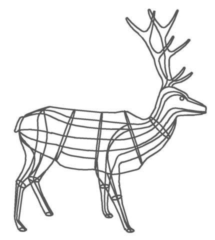 How to make a deer from wire and a garland with your own hands