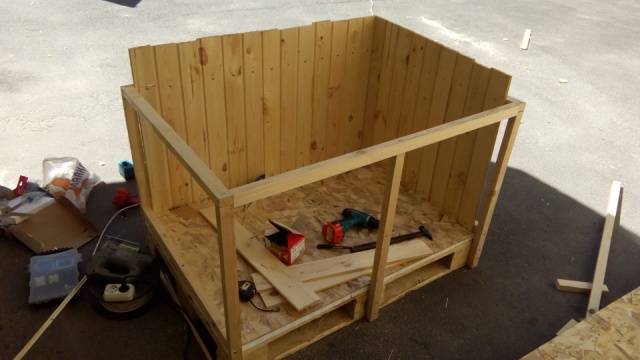 How to make a dog house out of pallets