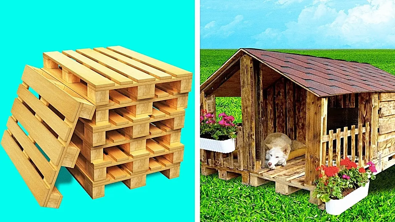 How to make a dog house out of pallets