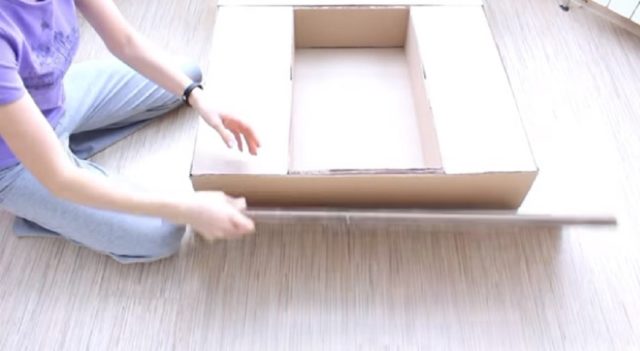 How to make a fireplace out of boxes for the New Year: photo, video