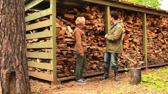 How to make a firewood shed 