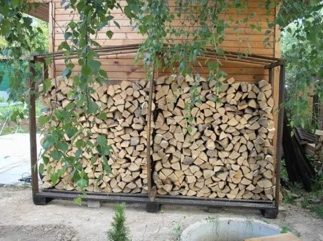 How to make a firewood shed 