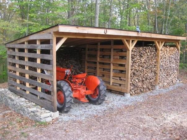 How to make a firewood shed 