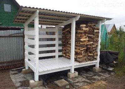 How to make a firewood shed 