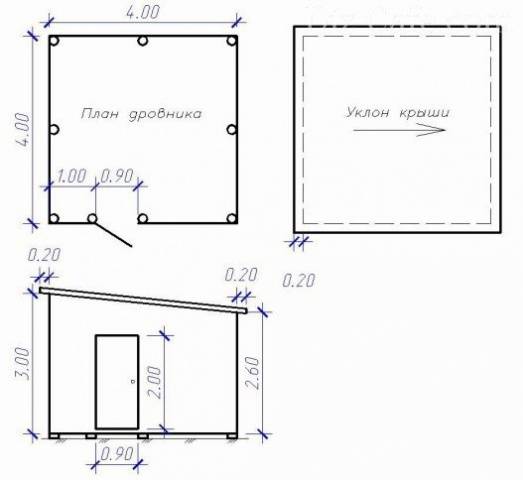 How to make a firewood shed 