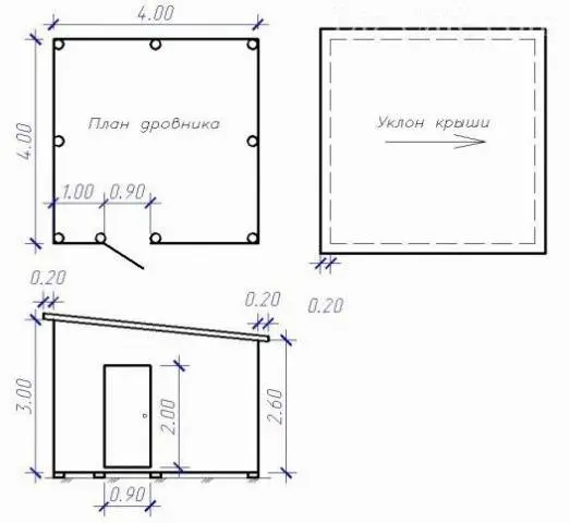 How to make a firewood shed 