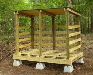 How to make a firewood shed 