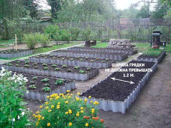 How to make a garden bed from improvised means