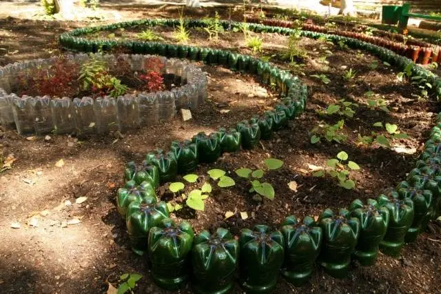 How to make a garden out of plastic bottles