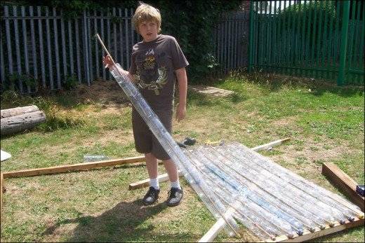 How to make a garden out of plastic bottles