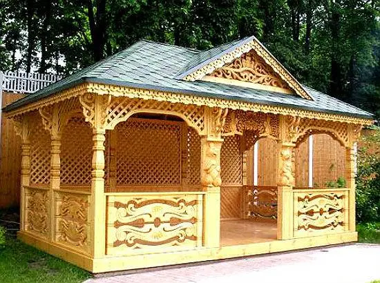 How to make a gazebo in the country with your own hands photo