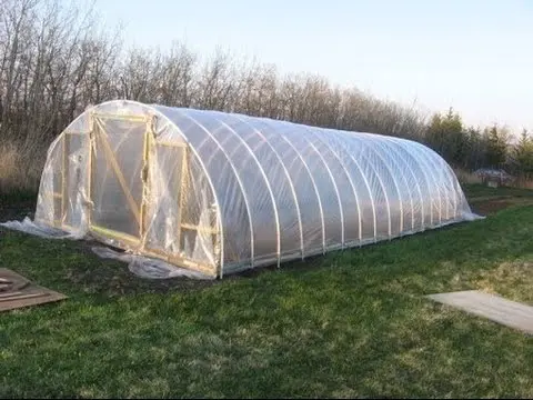 How to make a greenhouse out of plastic pipes