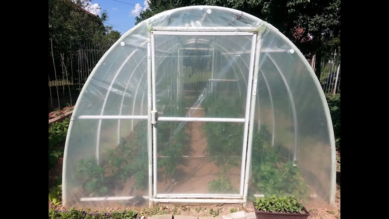 How to make a greenhouse out of plastic pipes