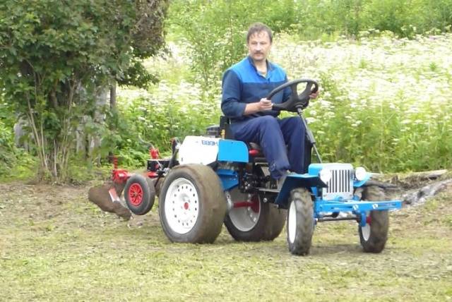 How to make a mini tractor from a Neva walk-behind tractor with your own hands 