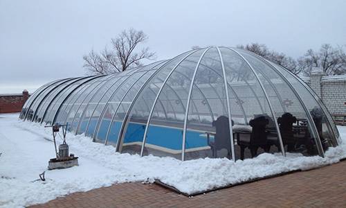 How to make a pool in a polycarbonate greenhouse