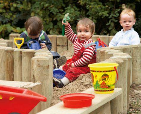 How to make a sandbox in the country with your own hands 