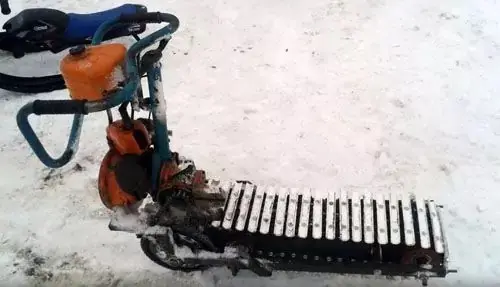 How to make a snow blower from a Druzhba chainsaw