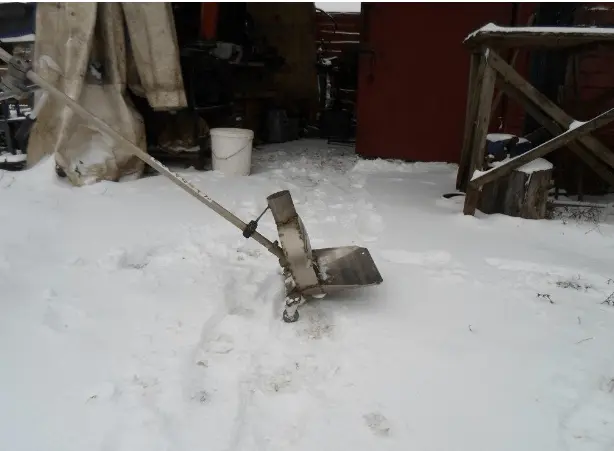 How to make a snow blower from a trimmer + drawings