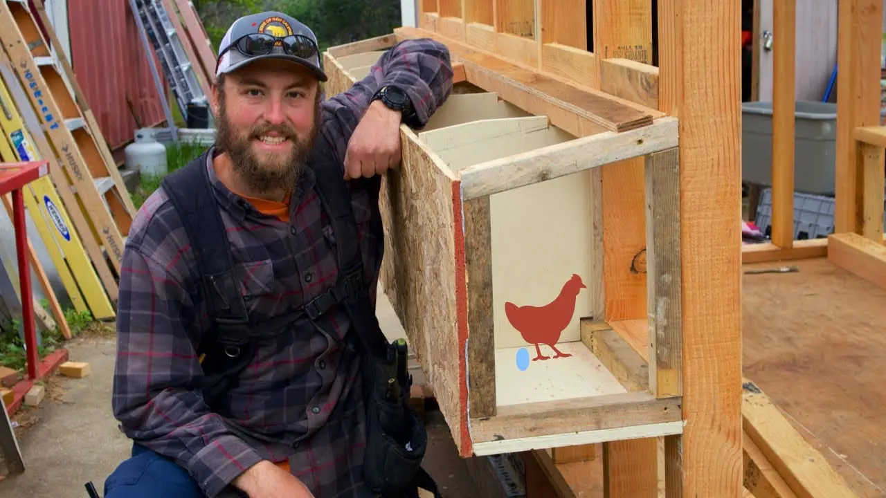 How to make nests in a chicken coop 