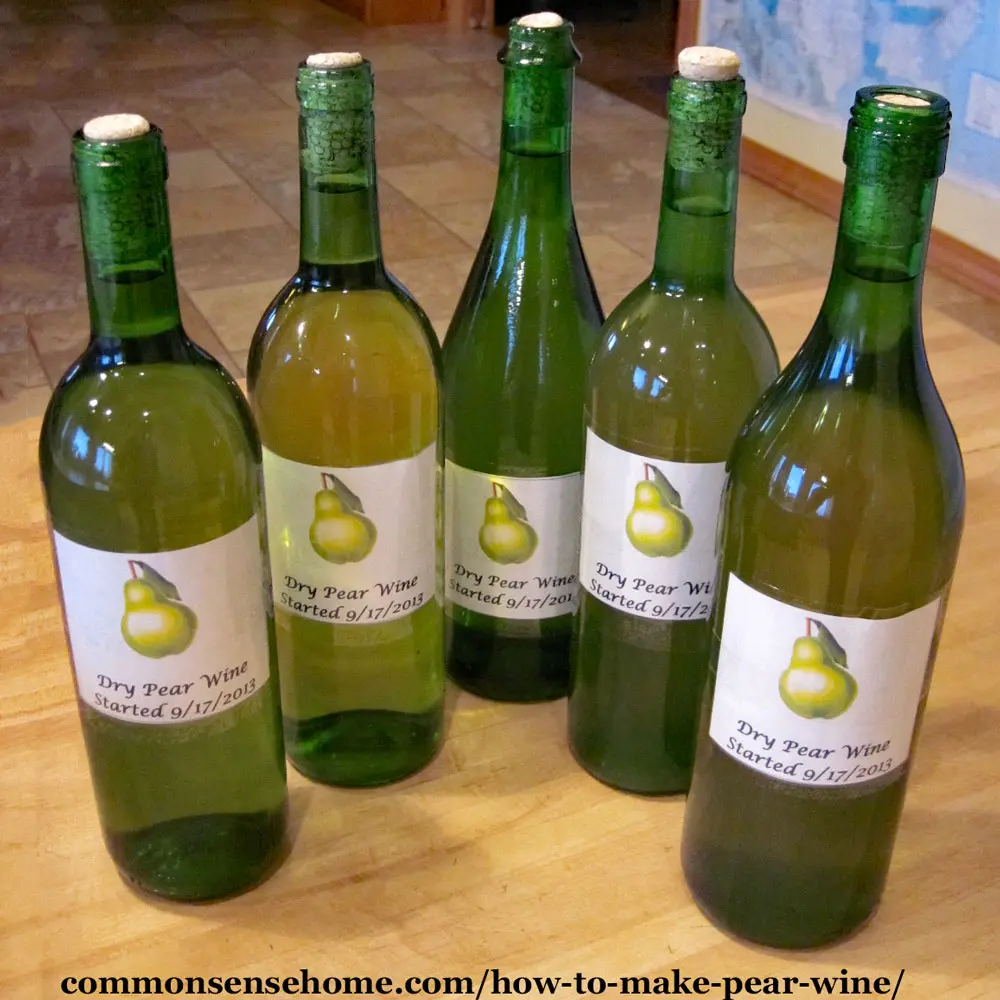 How to make wine from homemade pears