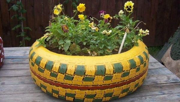 How to paint tires for flower beds and how to do it beautifully