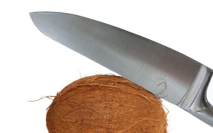 How to Peel a Coconut: The Easy Way, Using a Knife, Hammer, Corkscrew or Hand Saw + Heat and Freeze Methods